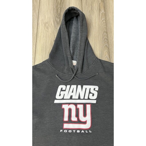 New York Giants Football Gray Hoodie Sweatshirt Mens Size Large NFL Team Apparel - Picture 3 of 9
